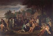 Benjamin West William Penns Friedensvertrag mit den Indianern oil painting picture wholesale